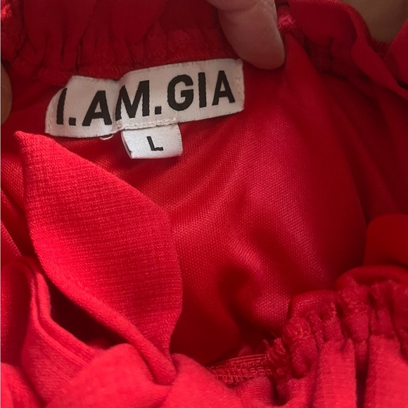 I.AM.GIA. Crop Top. Red. Size Large. - Picture 12 of 14